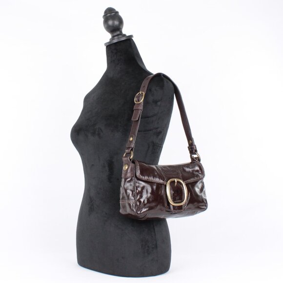 Coach Vintage Y2K Sufflette Patent Leather Shoulder Bag - Picture 2 of 8